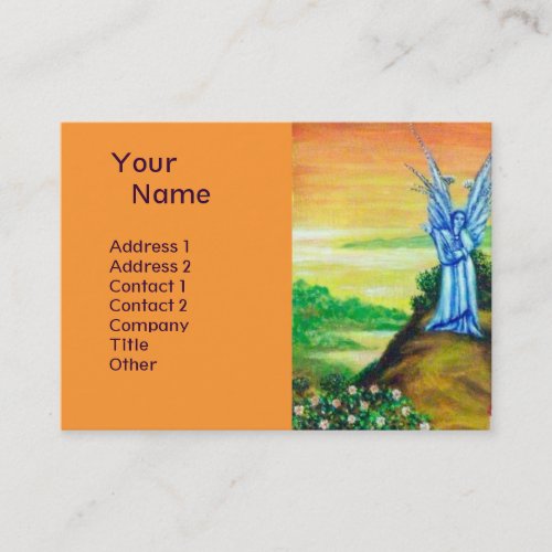 TWILIGHT ANGEL pink blue white green black brown Business Card