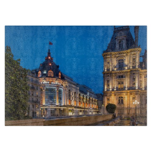 Twilight at Bazar de lHotel de Ville Cutting Board