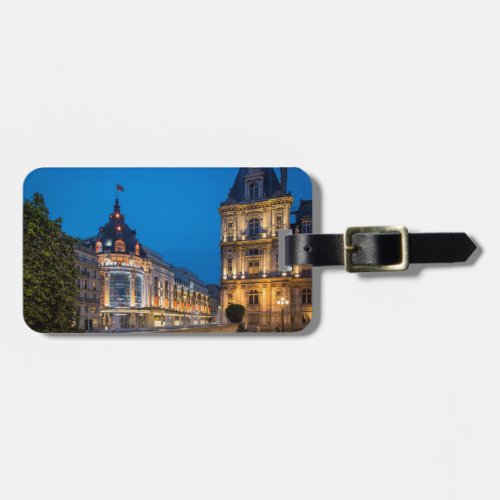 Twilight at Bazar de lHotel de Ville Luggage Tag