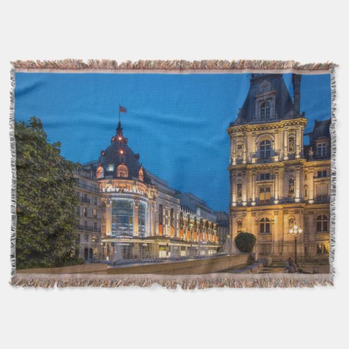 Twilight at Bazar de lHotel de Ville Throw Blanket