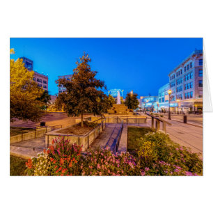 Twilight At Park Central Square Greeting Card
