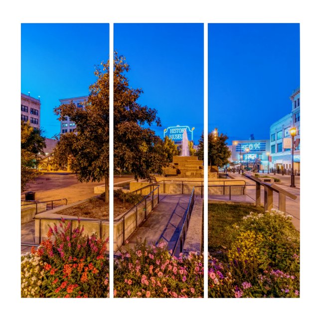 Twilight At Park Central Square Triptych (Front)