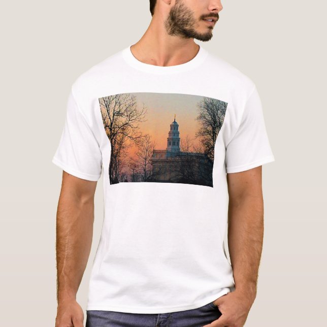 Twilight at the Nauvoo Temple T-Shirt (Front)