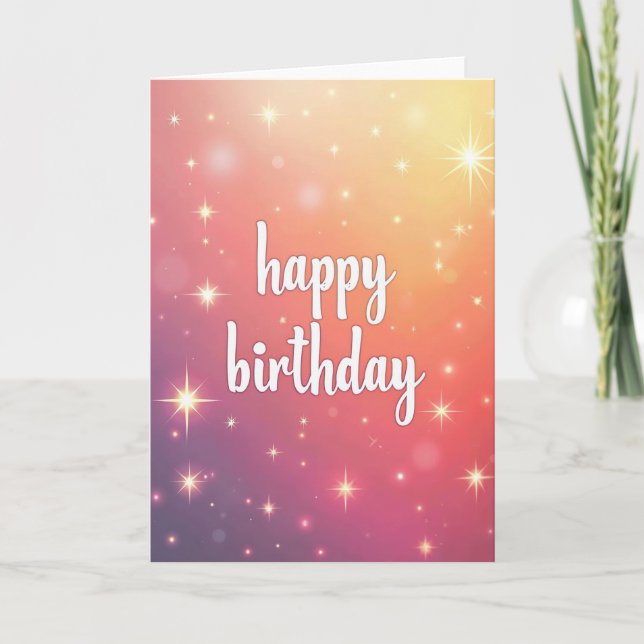 Twilight Birthday Sparkle Card (Front)