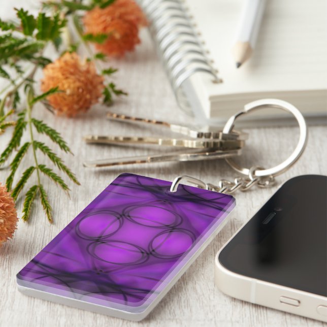 Twilight Bloom Keychain (Front Right)