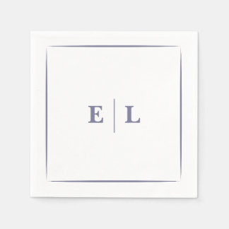 Twilight Bloom Minimal Wedding  Napkins