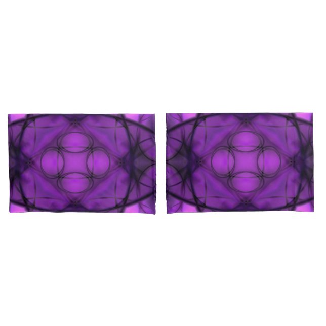 Twilight Bloom Pillow Case (Front-Set)