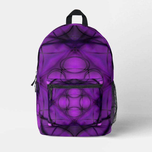 Twilight Bloom Printed Backpack (Front)