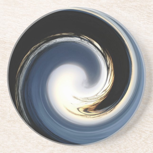 Twilight Blues Swirl coaster (Front)