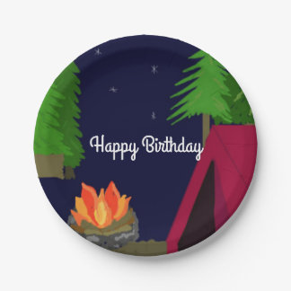 Twilight Campsite Birthday Paper Plates