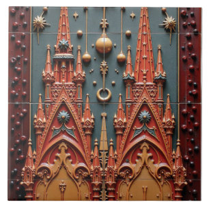 Twilight Castle Ceramic Tile