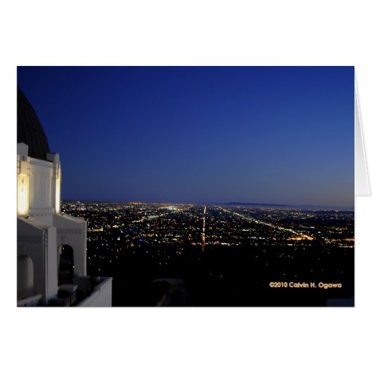 Twilight City Lights Observatory Cards (Front Horizontal)