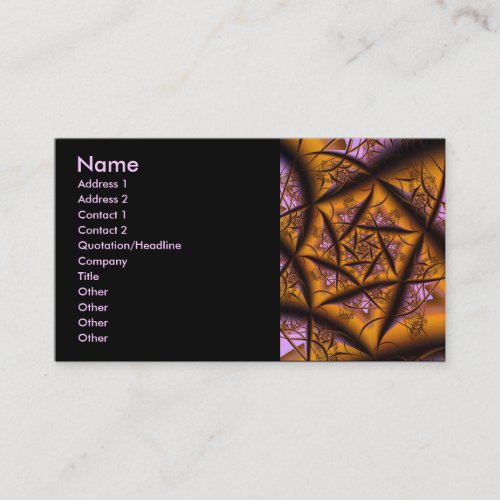 Twilight Cool Abstract Fine Fractal Art Business Card