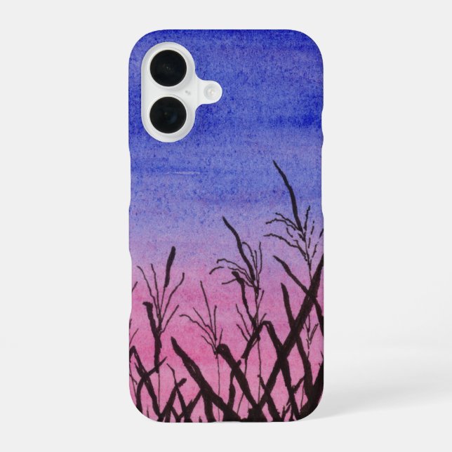 Twilight Corn Field Iphone Case (Back)