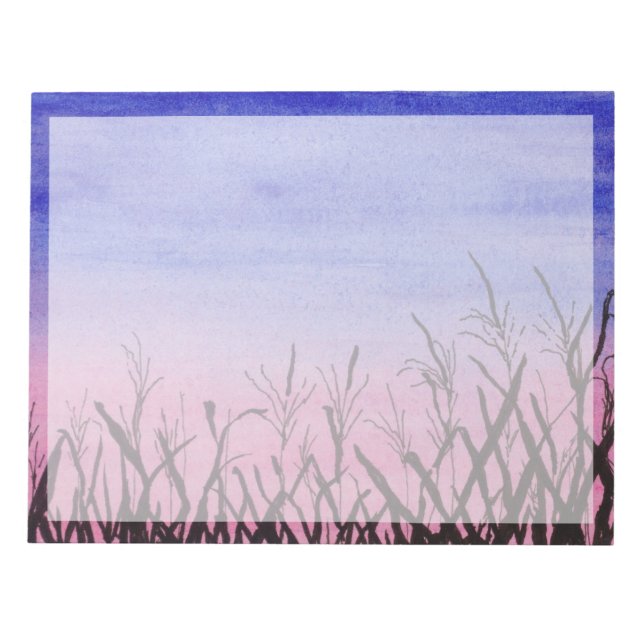 Twilight Corn Field Notepad (Front)