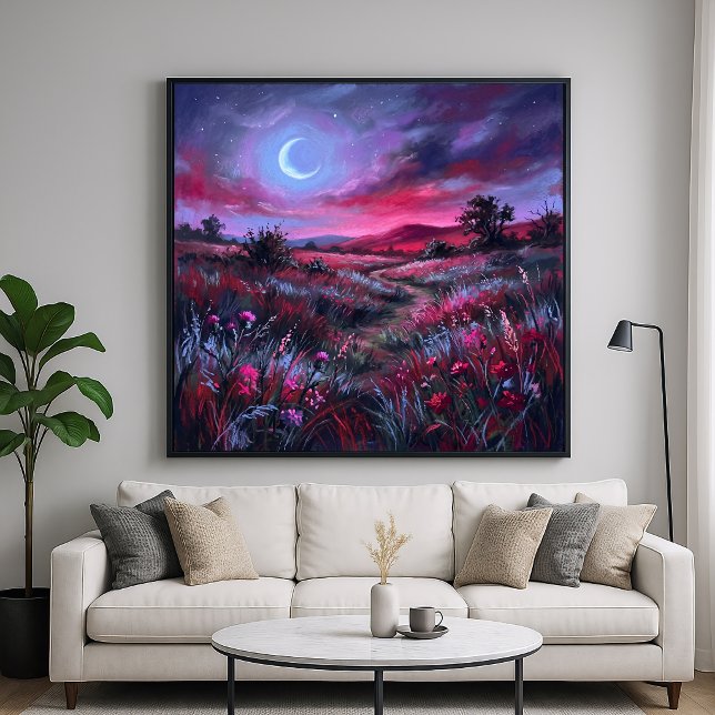 Twilight Crescent - Impressionistic Landscape Poster (Creator Uploaded)