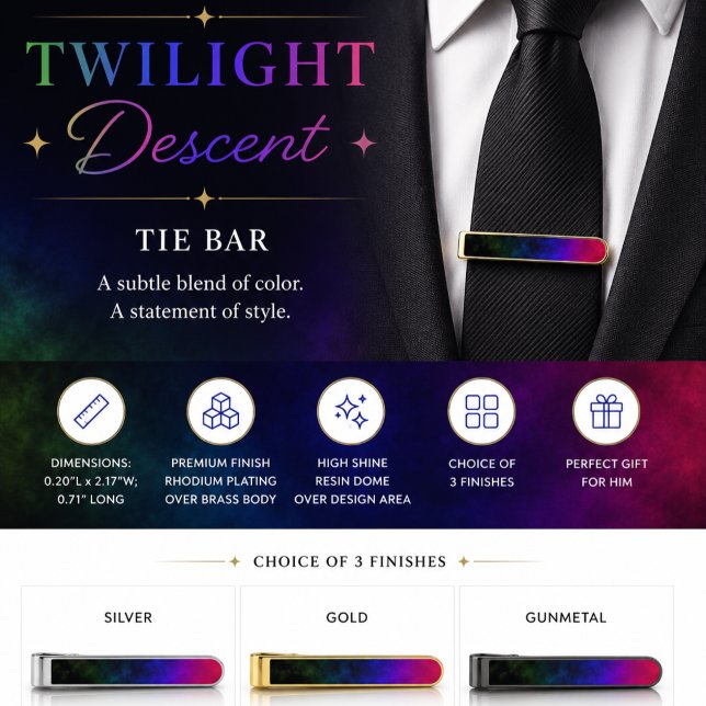 Twilight Descent Gold Finish Tie Bar (Creator Uploaded)