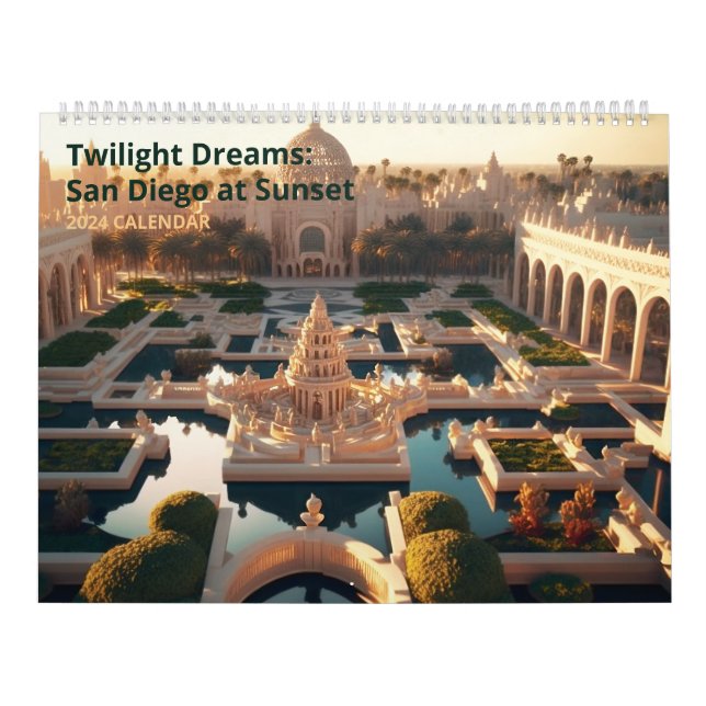 Twilight Dreams: San Diego at Sunset Calendar (Cover)