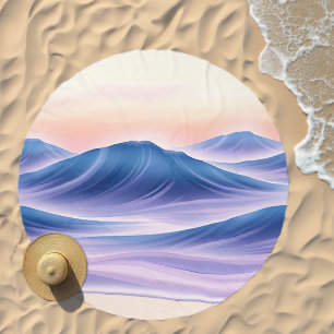 Twilight Drift Fluid Abstract Coastal Beach Towel