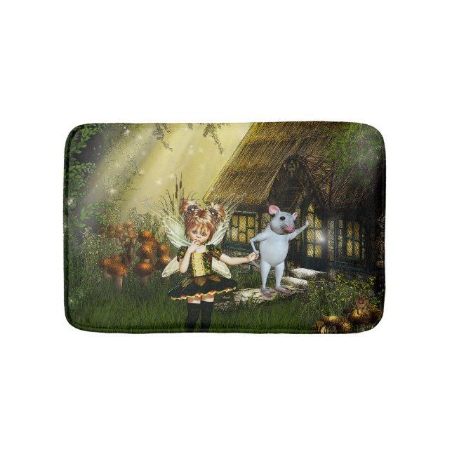 Twilight Fairy Haven Bath Mat (Front)