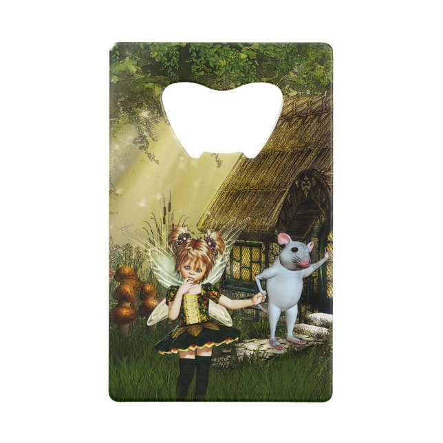 Twilight Fairy Haven Credit Card Bottle Opener (Front)