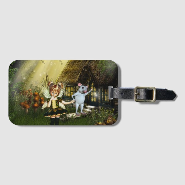 Twilight Fairy Haven Luggage Tag (Front Horizontal)