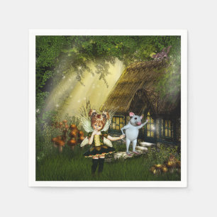 Twilight Fairy Haven Paper Napkins