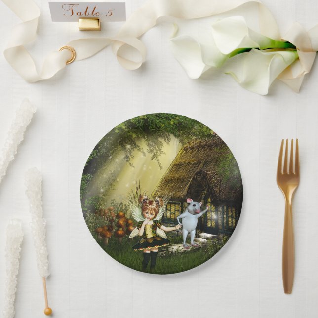 Twilight Fairy Haven Paper Plates (Wedding)