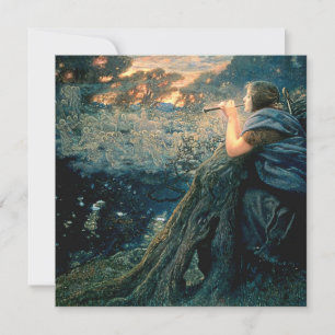 “Twilight Fantasy” by Edward Robert Hughes Holiday Card