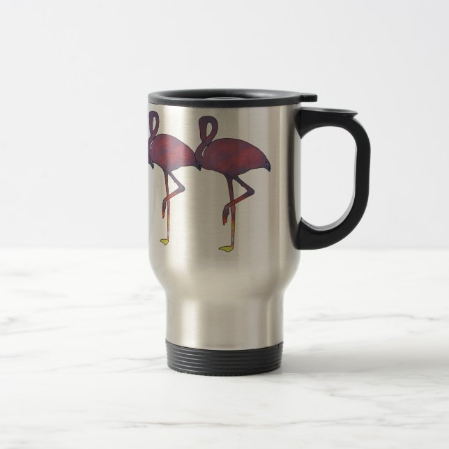 Twilight Flamingo Stylized Sunset Mug (Right)