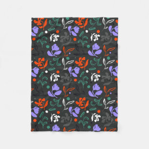 Twilight Flora Fleece Blanket