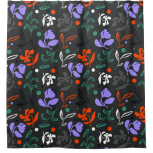 Twilight Flora Shower Curtain