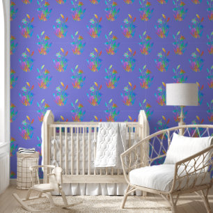 Twilight Floral Clumps Wallpaper