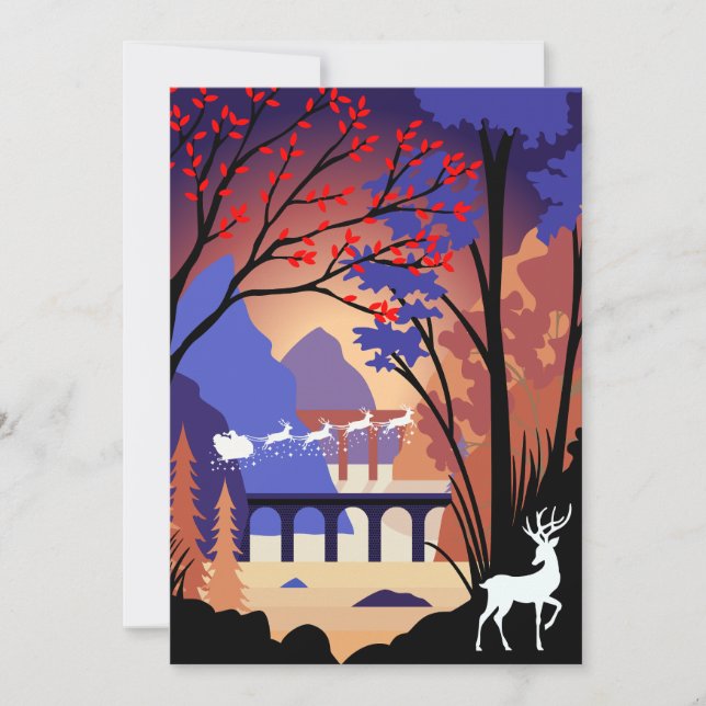 Twilight Forest Christmas Santa Sleigh Announcement (Front)