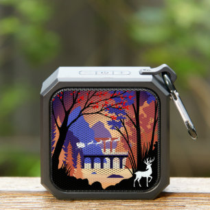 Twilight Forest Christmas Santa Sleigh Bluetooth Speaker