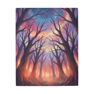 Twilight Forest Sky Metal Print