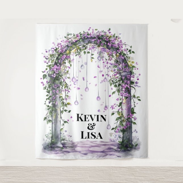 Twilight Garden Arch Wedding Backdrop (Front)