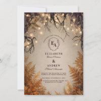 Twilight Garden with Golden Ferns