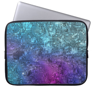 Twilight Geometric Abstract Art Laptop Case