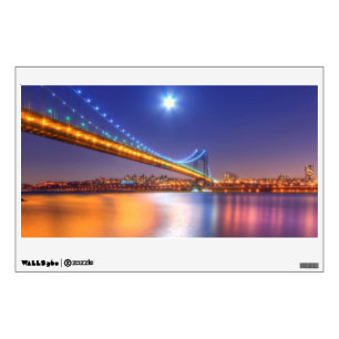 Twilight, George Washington BridgePalisades, NJ. Wall Sticker