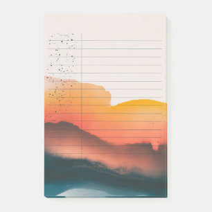 Twilight Gradient: Ink & Sky Post-it Notes