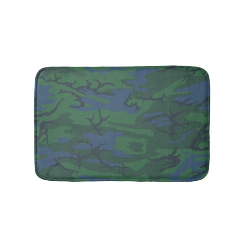 Twilight Green Camo Bathroom Mat