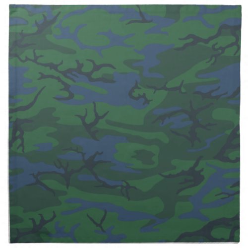 Twilight Green Camo Cloth Napkin