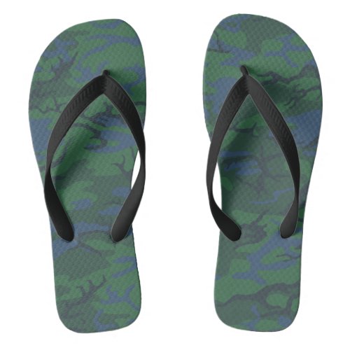 Twilight Green Camo Flip Flops