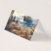 Twilight Harvest Fishermen Collecting Crabs (Front)