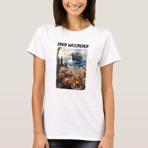 Twilight Harvest Fishermen Collecting Crabs T_Shirt