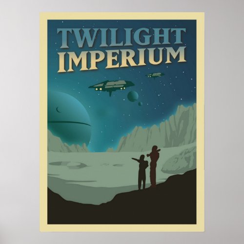 Twilight Imperium Board Game Minimalist Travel Sty Poster