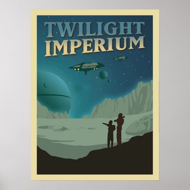 Twilight Imperium Board Game Minimalist Travel Sty Poster (Front)