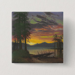 Twilight, Lake Tahoe, c.1870s (oil on canvas) Button