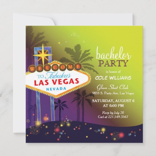 Twilight Las Vegas Bachelor Party Invitation